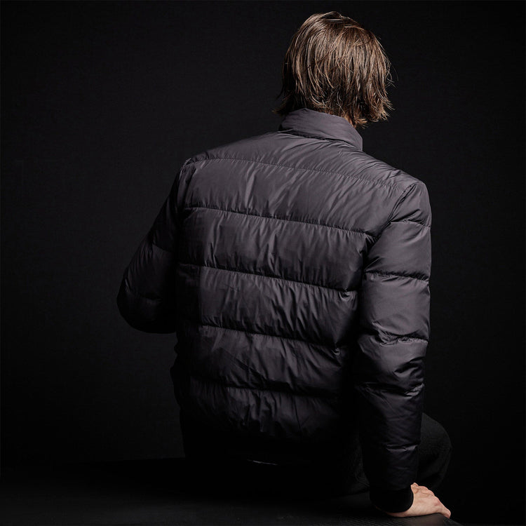 Lightweight Down Filled Jacket in Black | James Perse Los Angeles