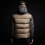 Two Tone Down Parka in Black/Platoon | James Perse Los Angeles