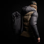 Two Tone Down Parka in Black/Platoon | James Perse Los Angeles