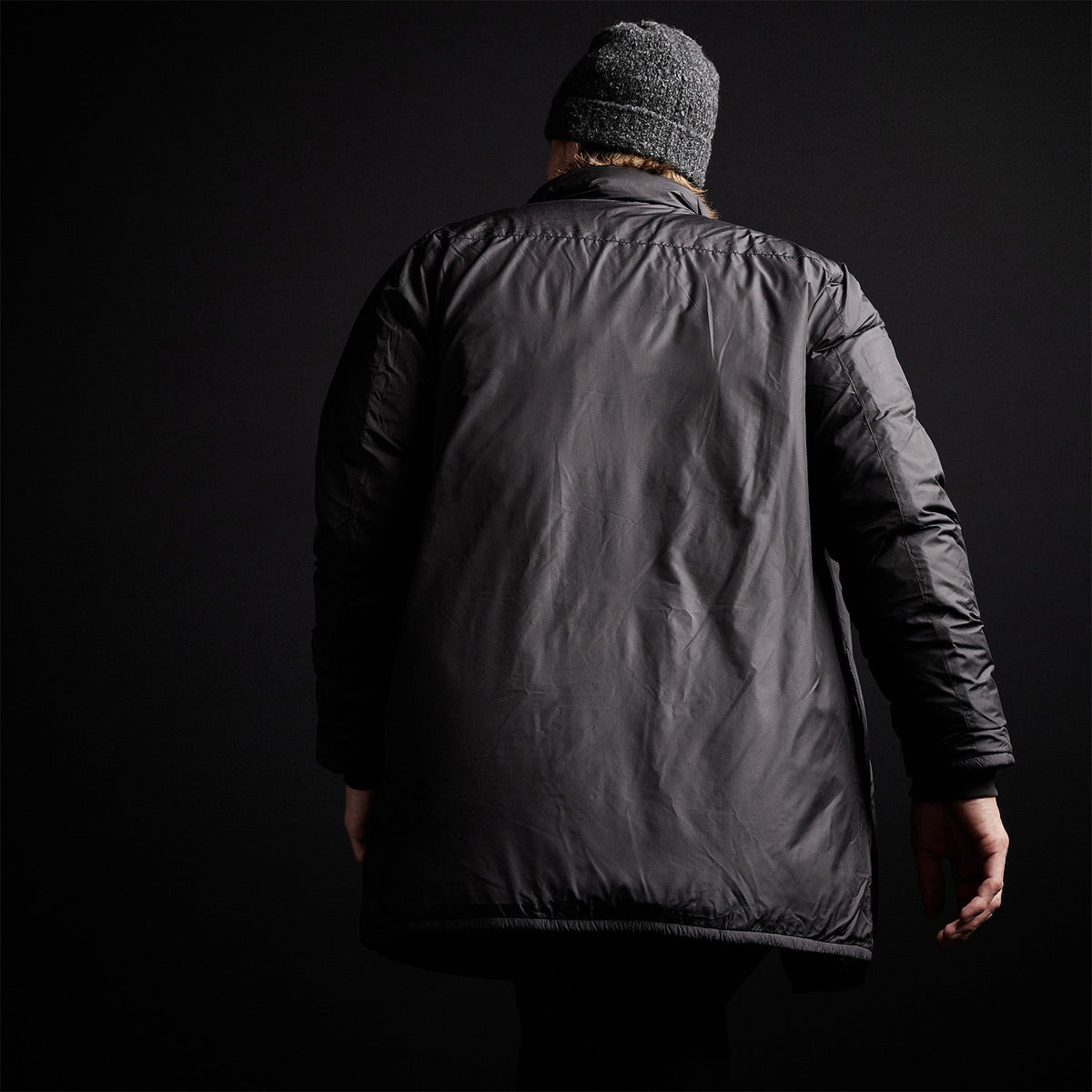 Down Filled Trench in Black | James Perse Los Angeles