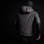 Insulated Zip Front Hoody in Black | James Perse Los Angeles