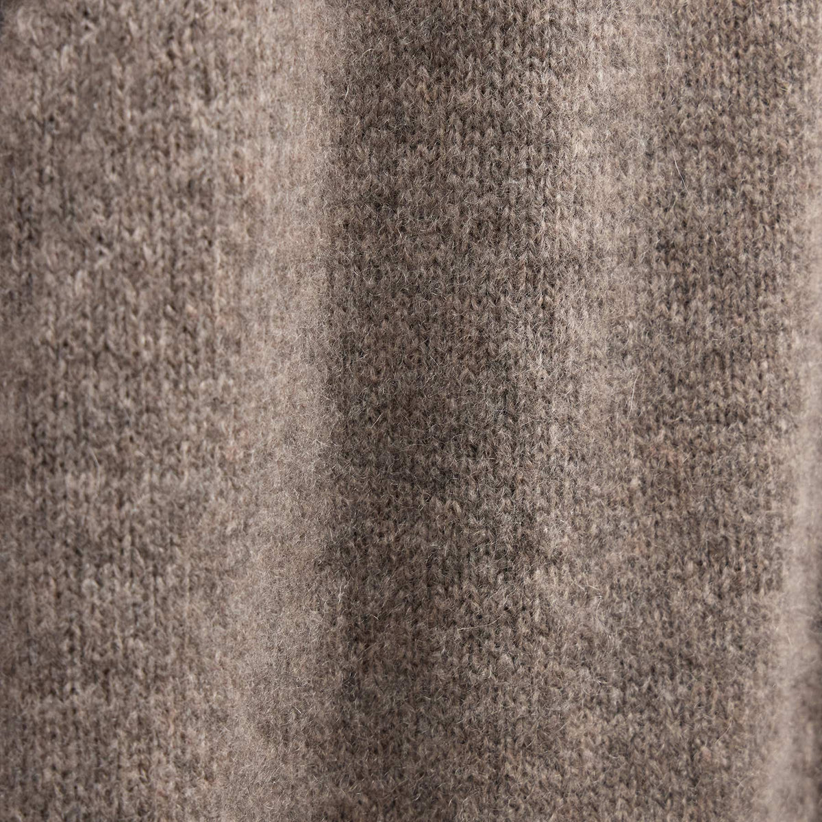 Lightweight Textured Cashmere Knit Zip Up Hoodie in Beige Melange | James Perse Los Angeles FLAT