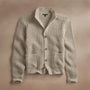 Cashmere Knit Waffle Cardigan  in Hazel | James Perse Los Angeles