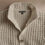 Cashmere Knit Waffle Cardigan  in Hazel | James Perse Los Angeles