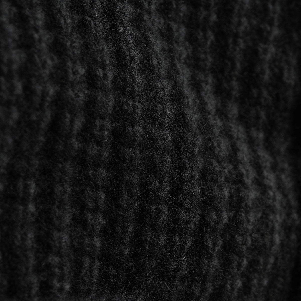 Cashmere Knit Waffle Cardigan  in True Black | James Perse Los Angeles