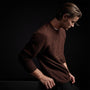 Mid Gauge Cashmere Sweatshirt in Americano | James Perse Los Angeles