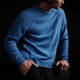 Mid Gauge Cashmere Sweatshirt in Blue Raspberry | James Perse Los Angeles