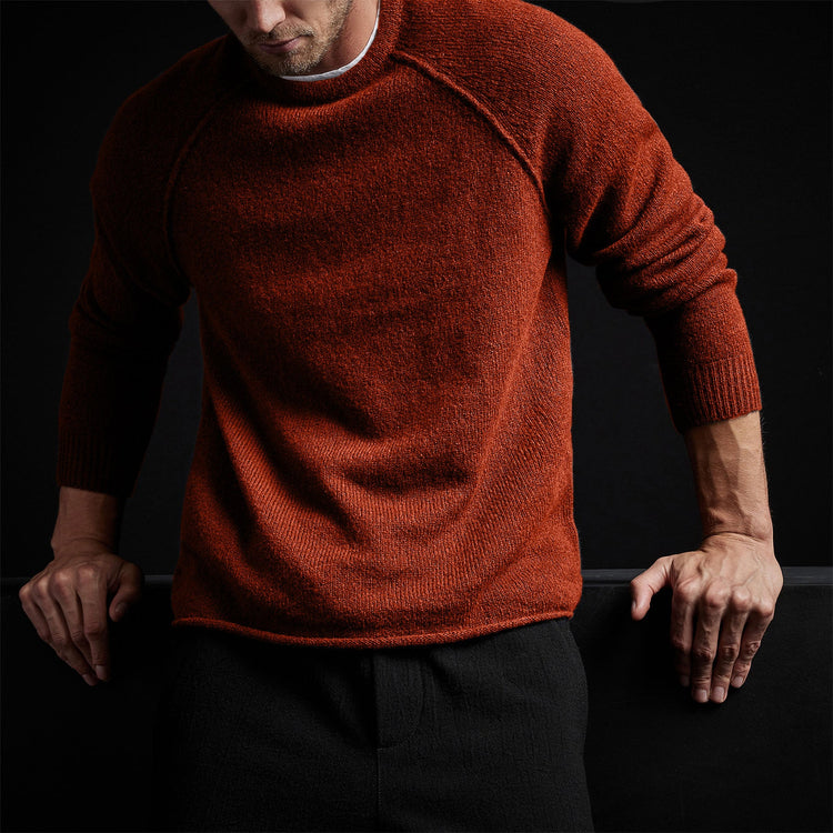 Mid Gauge Cashmere Sweatshirt in Harvest | James Perse Los Angeles