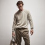 Mid Gauge Crew Sweater in Hazel | James Perse Los Angeles