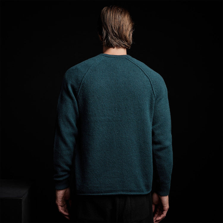 Mid Gauge Cashmere Sweatshirt in Seaweed | James Perse Los Angeles