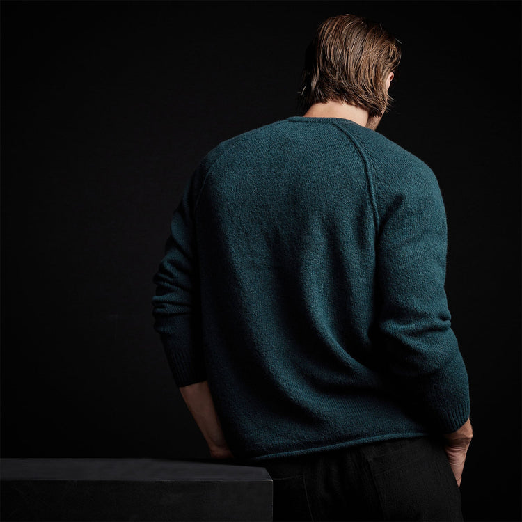 Mid Gauge Cashmere Sweatshirt in Seaweed | James Perse Los Angeles