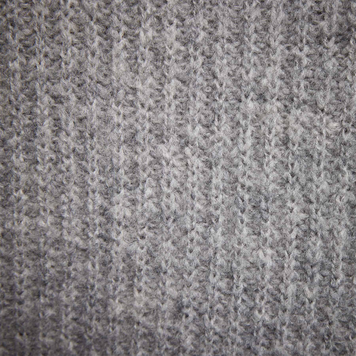 Cashmere Cardigan Stitch Hoody in Heather Grey | James Perse Los Angeles