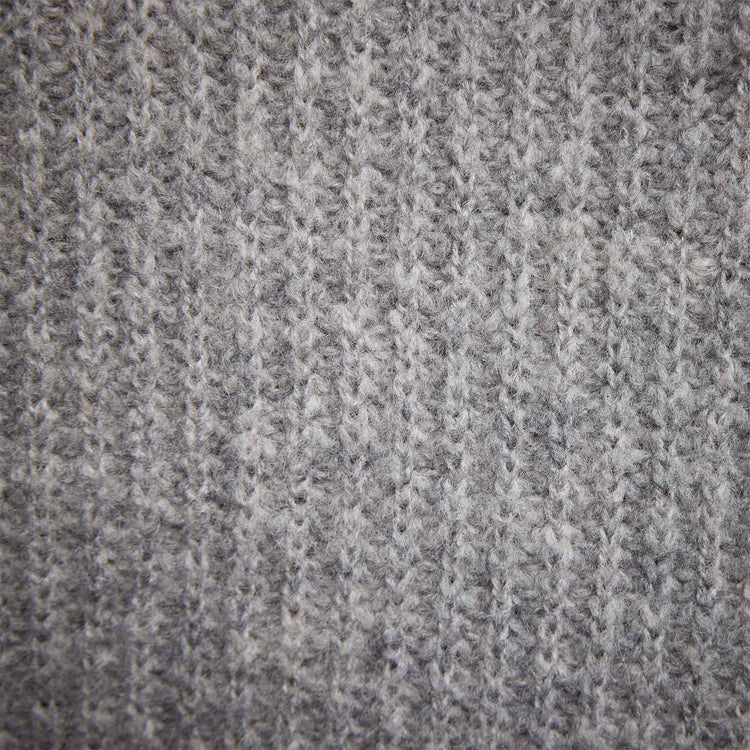 Cashmere Cardigan Stitch Hoody in Heather Grey | James Perse Los Angeles