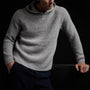 Cashmere Cardigan Stitch Hoody in Heather Grey | James Perse Los Angeles