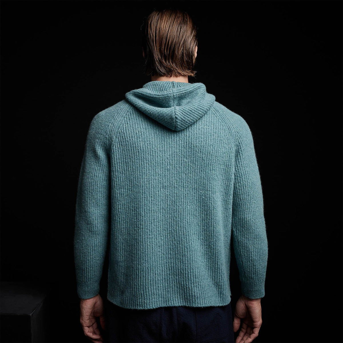 Cashmere Cardigan Stitch Hoody in Tropical | James Perse Los Angeles