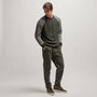 Cashmere Raglan Sweater in Shamrock/Thunder/Black | James Perse Los Angeles