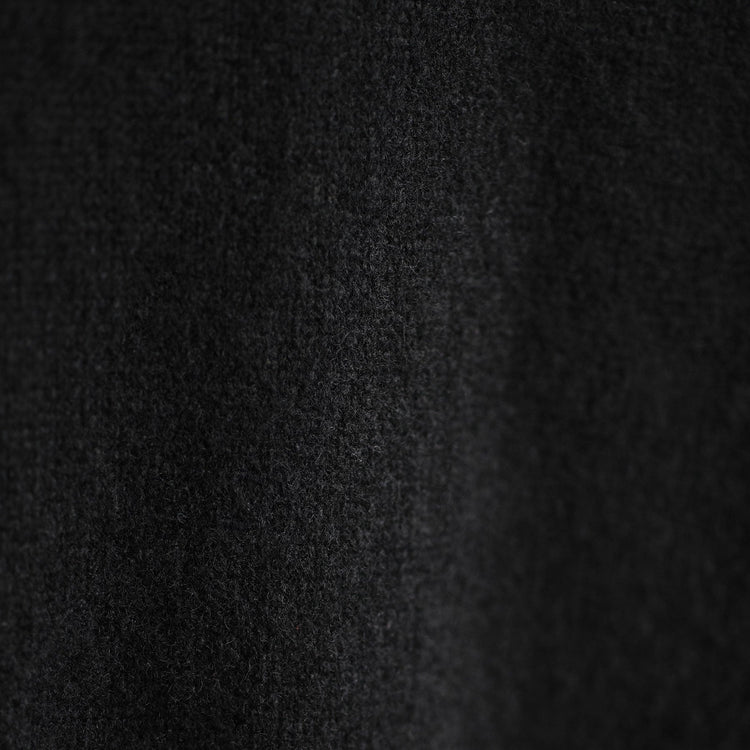 Cashmere Funnel Neck Sweater in True Black | James Perse Los Angeles