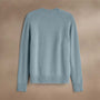 Lightweight Textured Cashmere Crew in Azure | James Perse Los Angeles