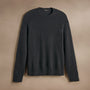 Lightweight Textured Cashmere Crew  in Black | James Perse Los Angeles
