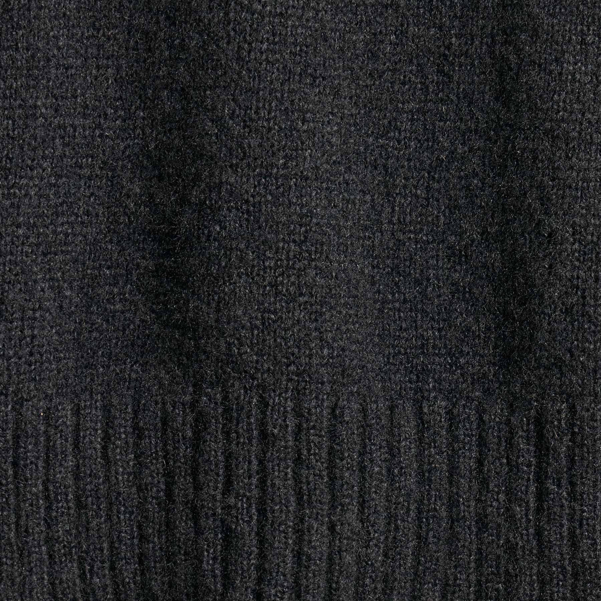 Lightweight Textured Cashmere Crew  in Black | James Perse Los Angeles