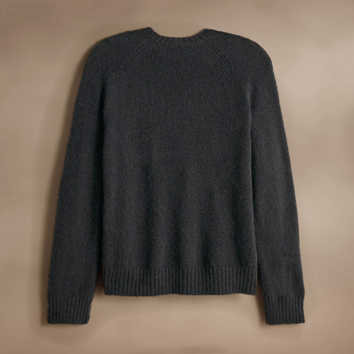 Lightweight Textured Cashmere Crew  in Black | James Perse Los Angeles