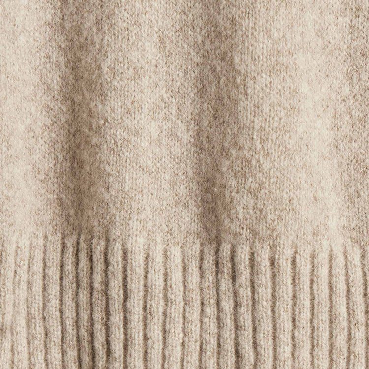Lightweight Textured Cashmere Crew  in Hazel | James Perse Los Angeles