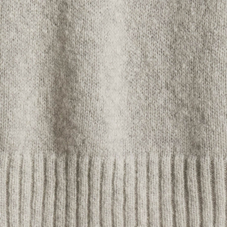 Lightweight Textured Cashmere Crew  in Mist | James Perse Los Angeles