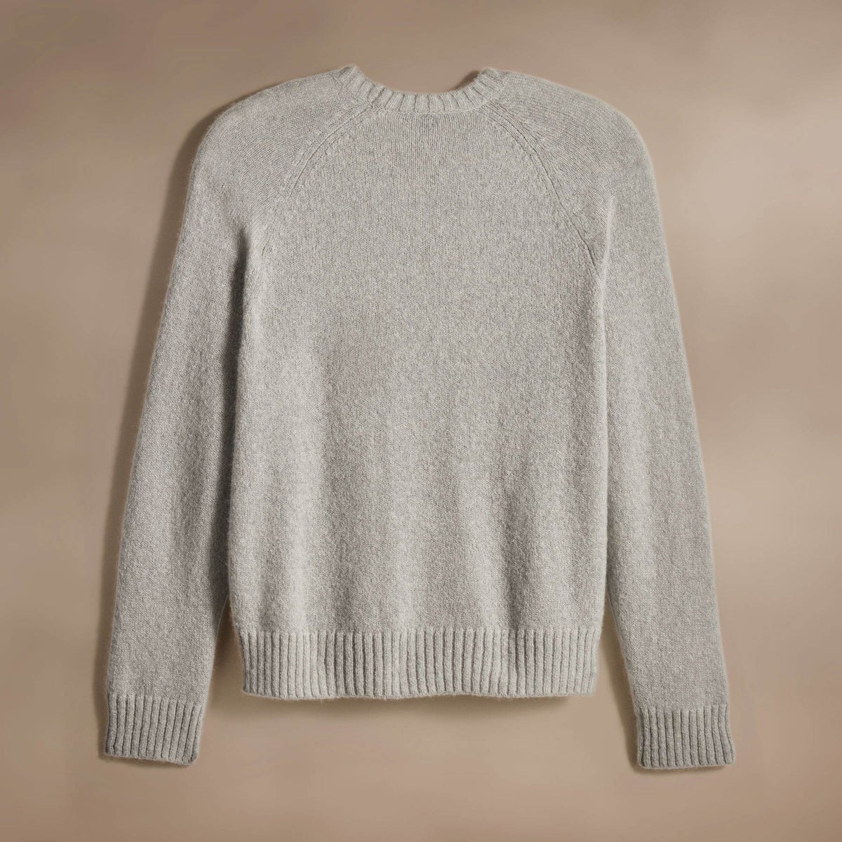 Lightweight Textured Cashmere Crew  in Mist | James Perse Los Angeles