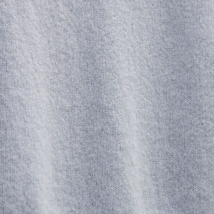 Lightweight Textured Cashmere Crew in Pale Blue | James Perse Los Angeles FLAT