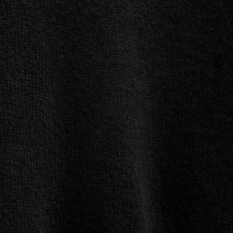 Lightweight Textured Cashmere Crew in True Black | James Perse Los Angeles
