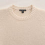 Lightweight Textured Cashmere Crew in Wheat | James Perse Los Angeles FLAT
