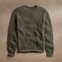 Cahmere Knit Raglan Crew  in Fir | James Perse Los Angeles