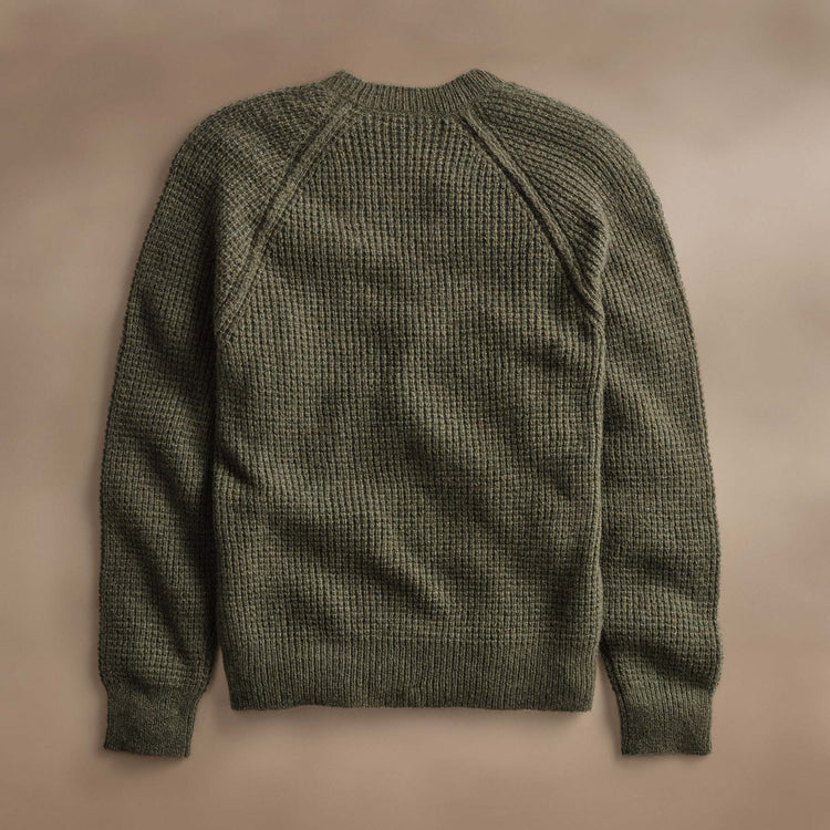 Cahmere Knit Raglan Crew  in Fir | James Perse Los Angeles