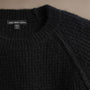 Cahmere Knit Raglan Crew  in True Black | James Perse Los Angeles