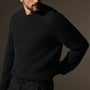 Cashmere Knit Raglan Crew in True Black | James Perse Los Angeles