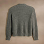 Lightweight Textured Cashmere Waffle Half Zip  in Thunder | James Perse Los Angeles
