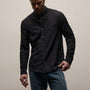 Cotton Cashmere Twill Shirt in Black | James Perse Los Angeles