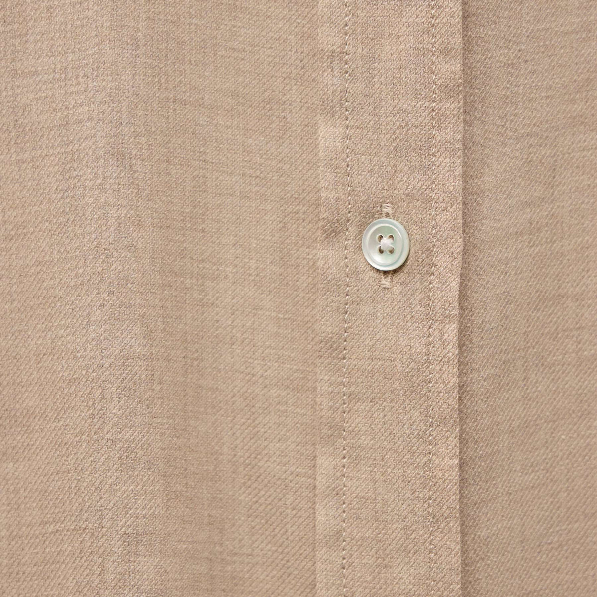 Cotton Cashmere Twill Shirt in Soft Beige | James Perse Los Angeles
