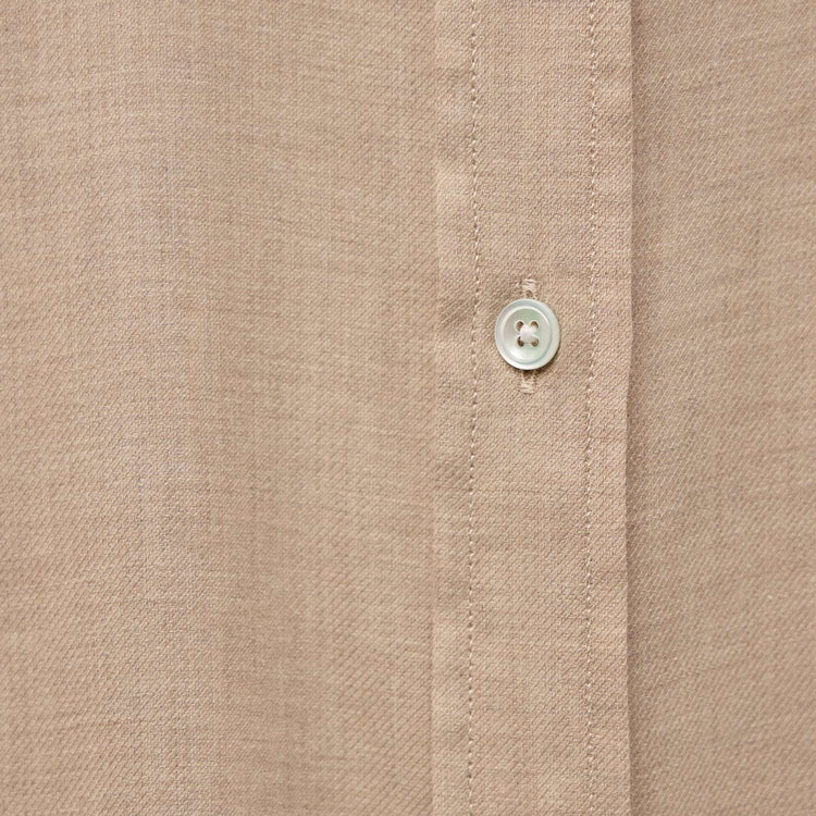Cotton Cashmere Twill Shirt in Soft Beige | James Perse Los Angeles