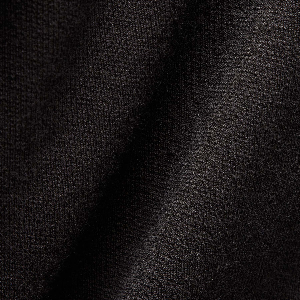 French Terry Zip Up in Black | James Perse Los Angeles