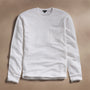 Palm Tree Sweat Top in White/White | James Perse Los Angeles
