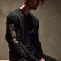 Long Sleeve Ski Patrol Graphic in Black | James Perse Los Angeles