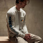 Long Sleeve Ski Patrol Graphic in White | James Perse Los Angeles