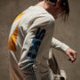 Long Sleeve Ski Patrol Graphic in White | James Perse Los Angeles