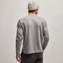 French Terry Pocket Crew in Silver Grey | James Perse Los Angeles