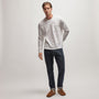 French Terry Pocket Crew in White | James Perse Los Angeles