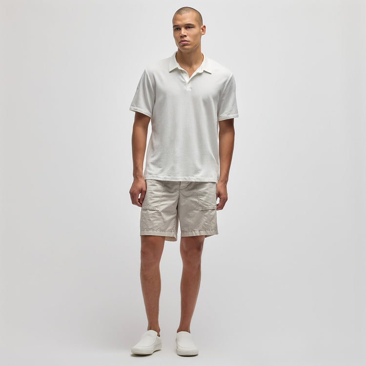 Lightweight French Terry Polo in Cotton | James Perse Los Angeles