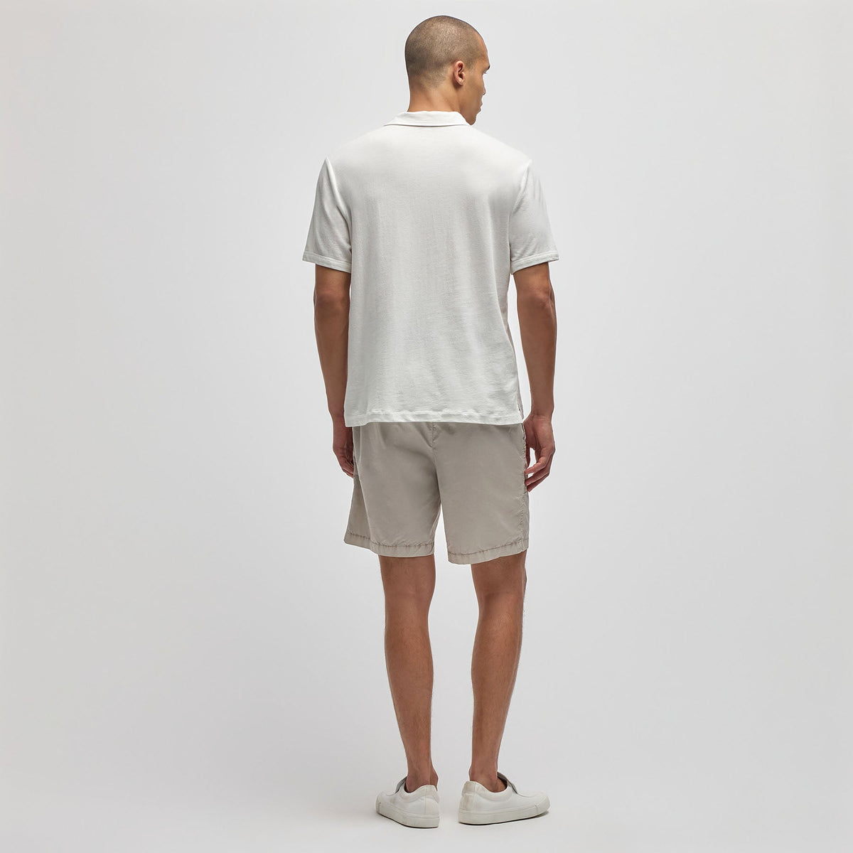 Lightweight French Terry Polo in Cotton | James Perse Los Angeles