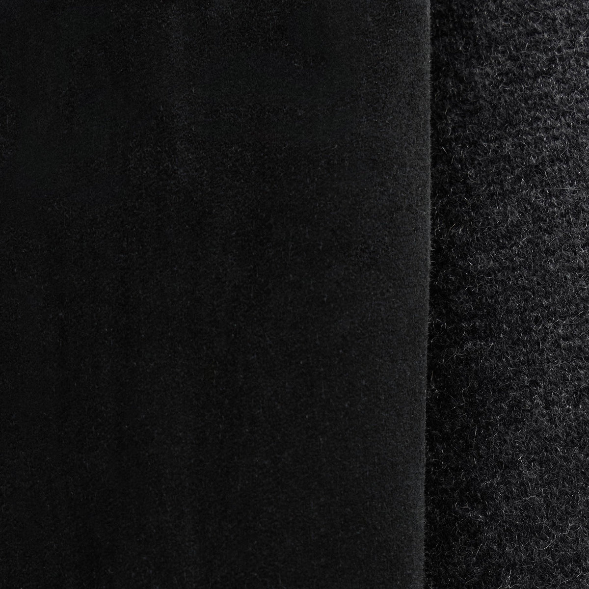 Suede Front Sweater Cardigan in Coal | James Perse Los Angeles FLAT