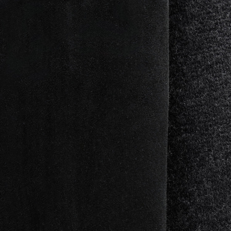 Suede Front Sweater Cardigan in Coal | James Perse Los Angeles FLAT